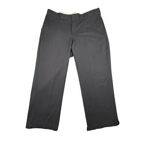 Dickies Men's 40x30 Black Relaxed Fit Straight Leg Work Pants Poly Cot SEE DESCR